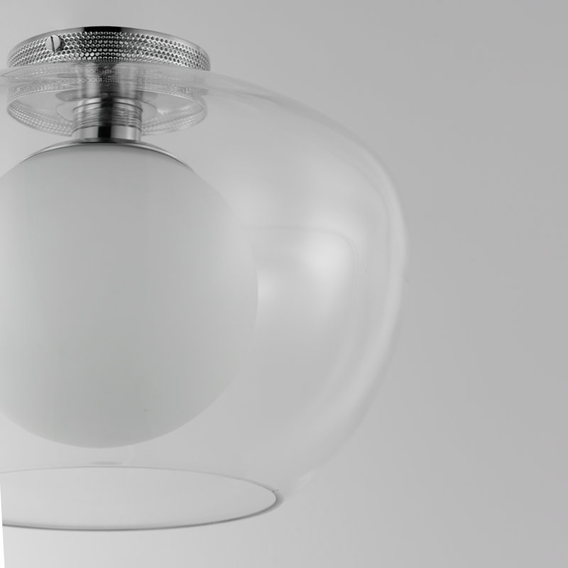 Incognito 1 - Light Flush Mount, Polished Chrome, Clear