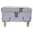 50.8cm Wide Rectangle Animal Print Footstool Ottoman with Storage