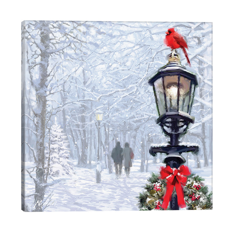 In The Rain by The Macneil Studio - Wrapped Canvas Painting, 45.72 cm H x 45.72 cm W x 1.91 cm D