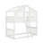 Twin Over Twin House Bunk Bed With Ladder-895721112
