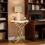 Table d'appoint pour canapé polyvalente, table de bout ronde chic, table basse étroite