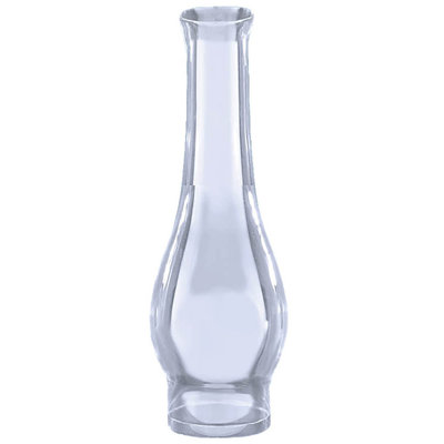Oil Lamp Replacement Globe 10" Tall 3" Base