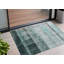 Tapis extérieur lavable antidérapant bleu sarcelle 2 pi x 3 pi