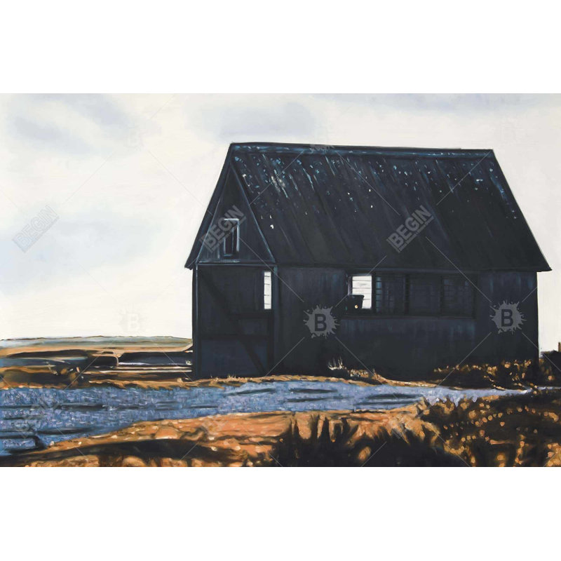 Abandoned barn - Rustic Blue Canvas for Home Decor | Art
