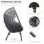 Fauteuil de patio en osier avec coussin en rotin New Grid Style-1768535102-1768535103