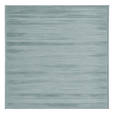 Machine Washable Solid Blue Area Rug
