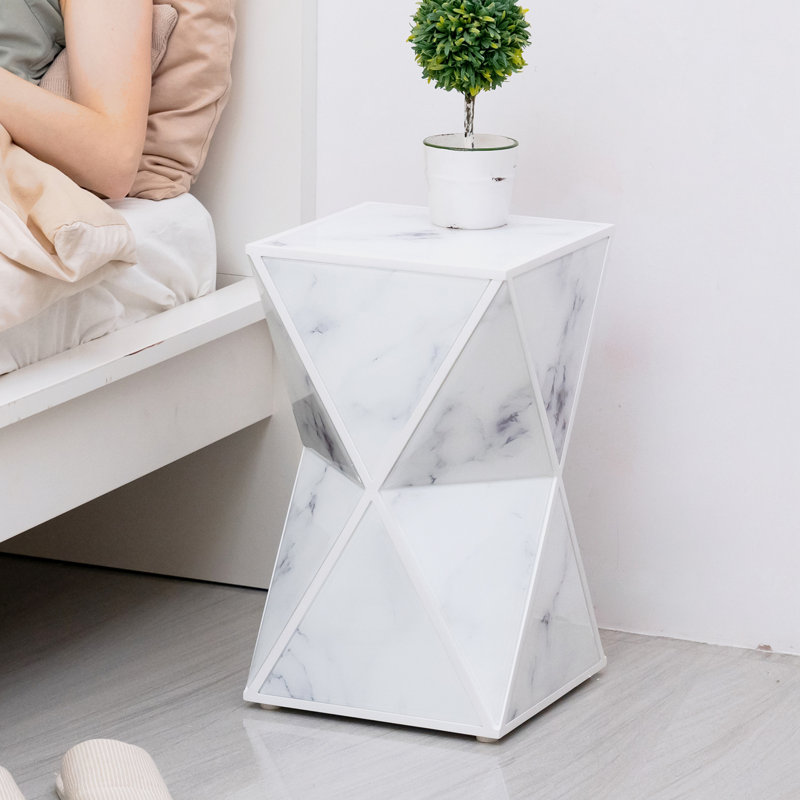 Table de chevet Harlsden, Blanc