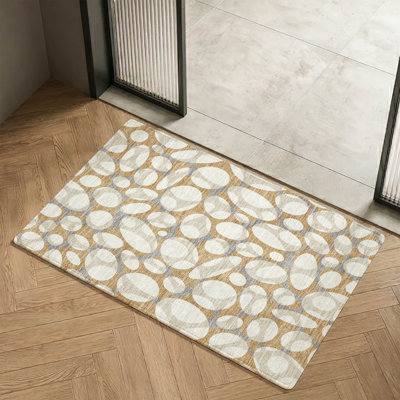 Tapis abstrait lavable à la machine Premium