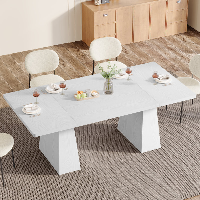 Table de salle à manger, Blanc