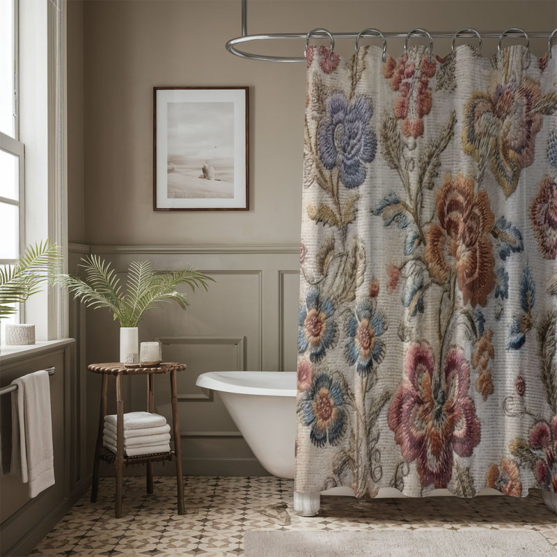 Rideau de douche Frutoso, H 74 po x l 71 po