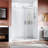 Frameless Sliding Shower Glass Door 56-60 In.W X 76 In. H,3/8"(10Mm) Thick Clear Tempered Glass,Heavy Duty Stainless Steel Hardwares,Bypass Shower Enclosure