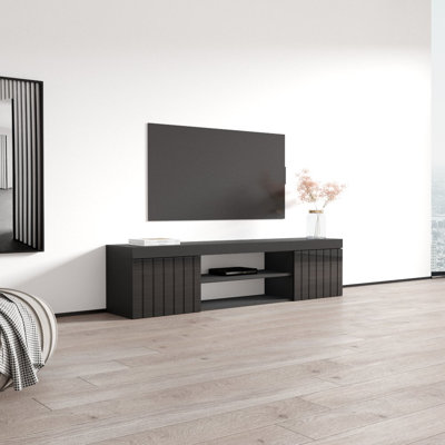 Meuble télé 70,9 po avec finition ultrabrillante