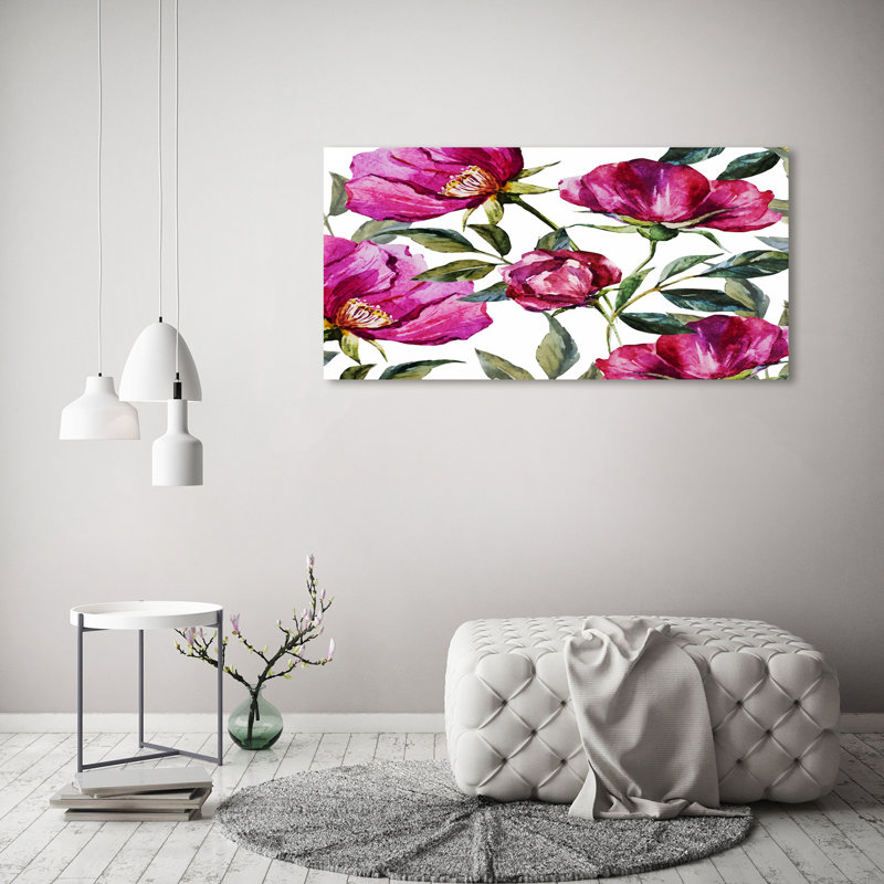 Pink Peonies - Wrapped Canvas Print