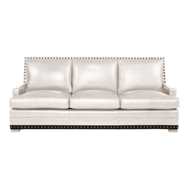 Riverside 74.5" Sleep Sofa, Yes, Navajo, Regent Chalk Genuine Leather