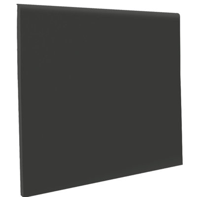 Rubber 48'' W x 4'' L Wall Base in Black Brown