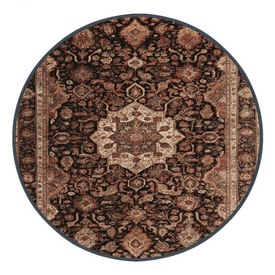Tapis brun lavable à la machine