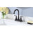 Centerset Bathroom Faucet With Drain Assembly, 2-handle Bathroom Sink Faucet-120150807