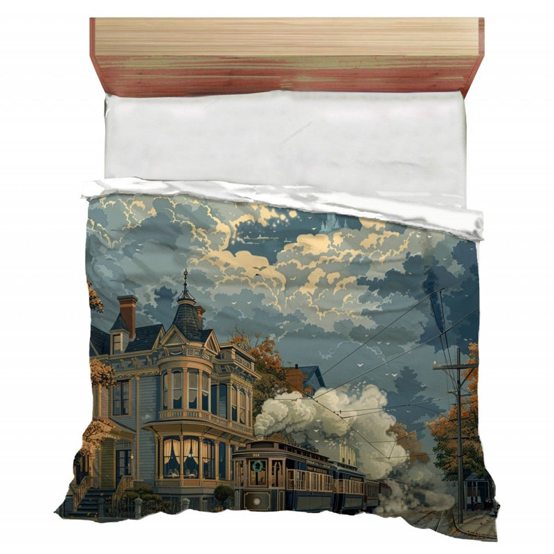 Streetcar Microfiber / Polyester Comforter, Twin Comforter