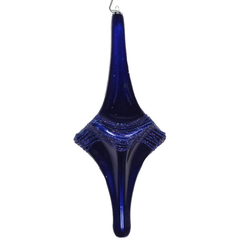 Ornement de Noël bonbon scintillant, Bleu de cobalt