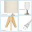 Lampe de table en bois massif Fidel-1815199394