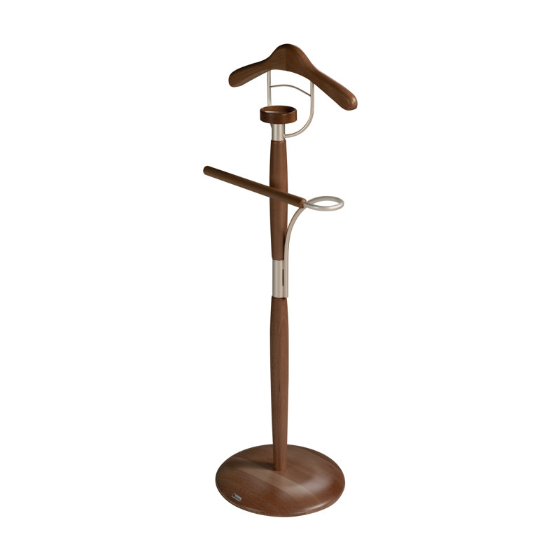 Freestanding Valet Stand, Walnut