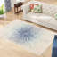 Tapis à motifs abstraits bleu royale et ivoire Faustina-1563713768