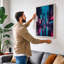 Neon Street Reflections Modern - Wrapped Canvas-174444211-174444218