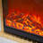 White Solid Wood FElectric Fireplace