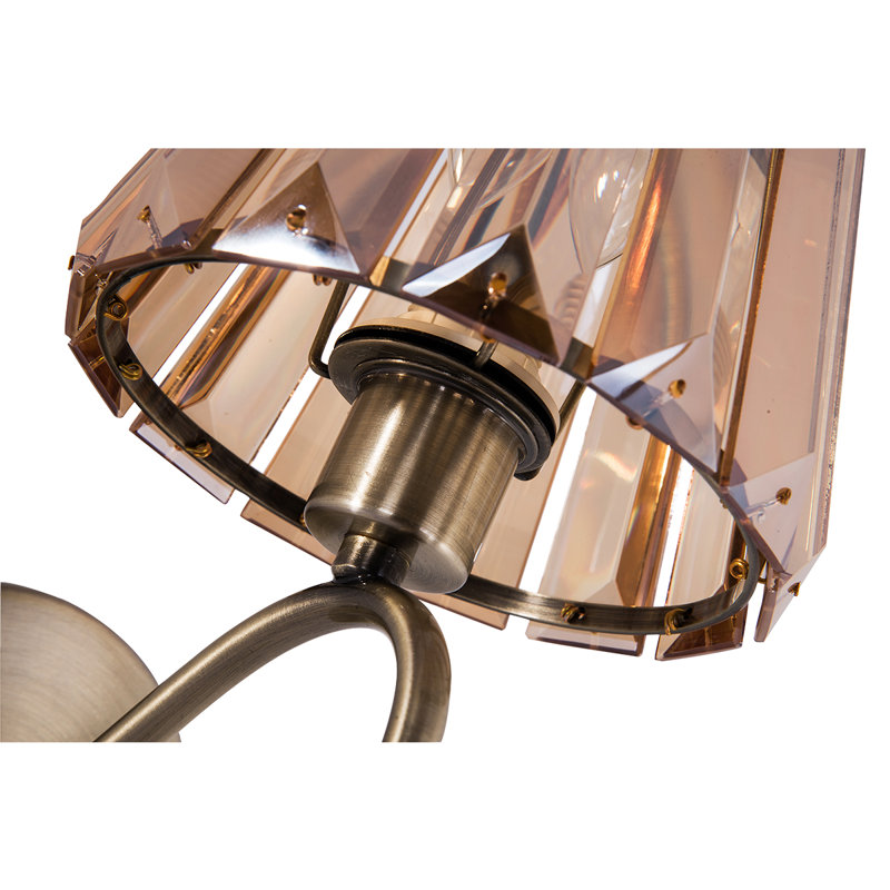 Bridges Armed Sconce, Antique Brass