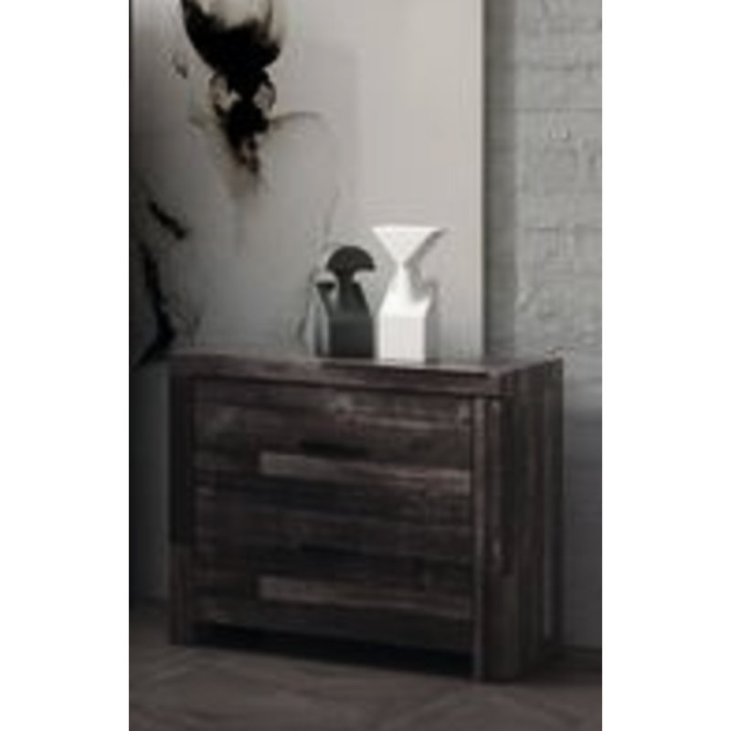 Table de chevet cerisier foncé - bois synthétique, design rectangulaire élégant, vaste espace de tiroir, décoration de chambre à coucher, 24 po x 16 po 25 po, brun rustique avec 2 tiroirs spacieux, essentiel, profondeur 25 po