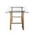 Dita Glass Top Metal Base Dining Table-593786575-593782721