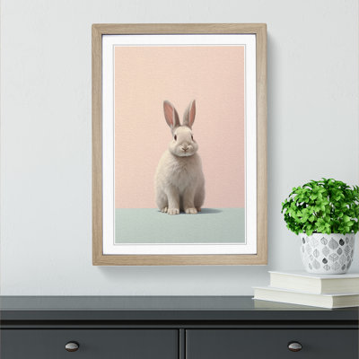 XYZ-FRM-V1223-5346 Rabbit Minimalism No.2 1 Piece Single Picture Frame Wall Art