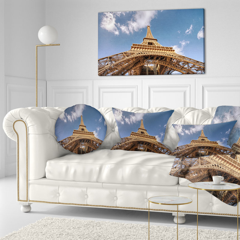 Oreiller cityscape en tour de ciel, Rectangle 12" x 20"