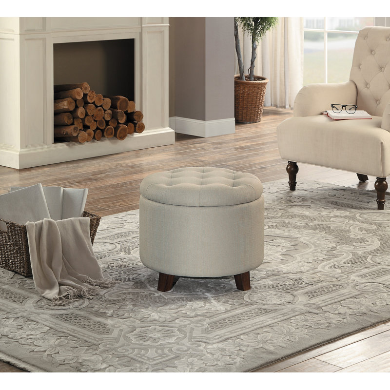 Repose-pieds Zeringue, Beige
