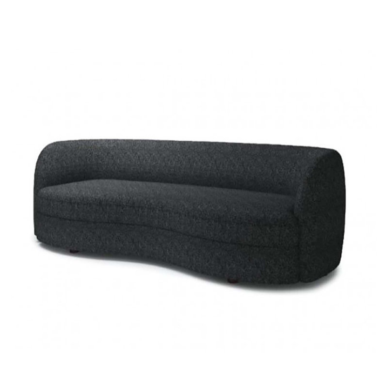 Canapé 82,5 po, Bouclé noir