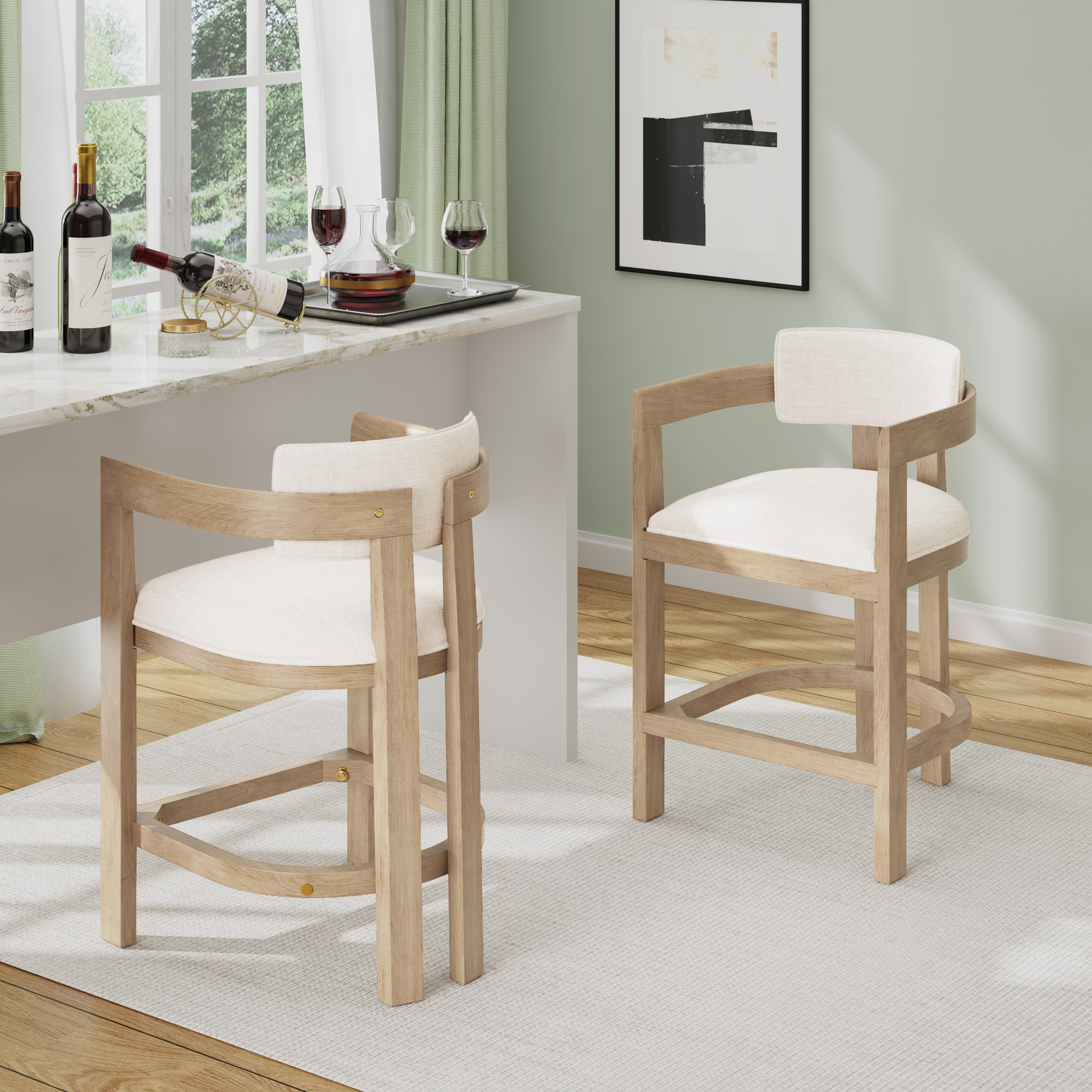 Evesham+26%22+Wood+Upholstered+Barstools