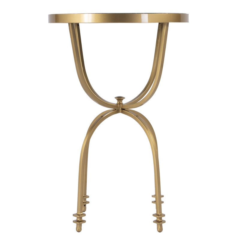 Hager Marble & Metal Side Table, Green