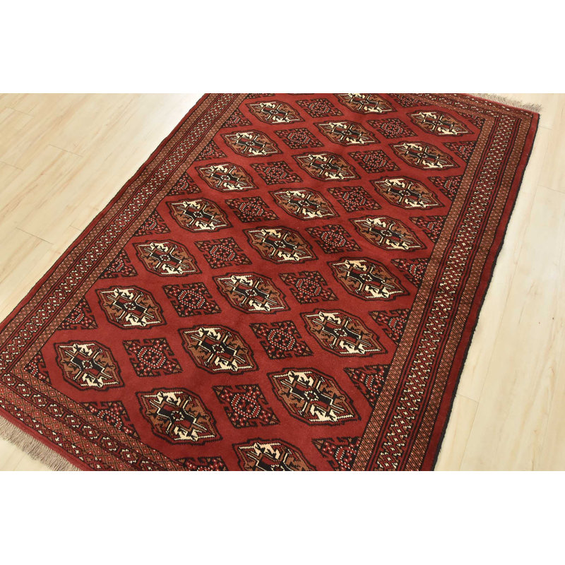 Rodi One-of-a-Kind 4'6'' X 6'4'' Wool Area Rug in Red