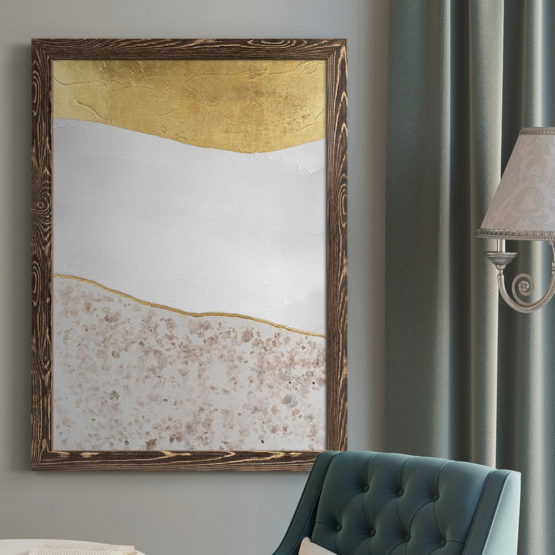 Eelis Whitestone I, peinture sur toile encadrée, Noyer, H 43,5 po x l 31,5 po x P 1 po