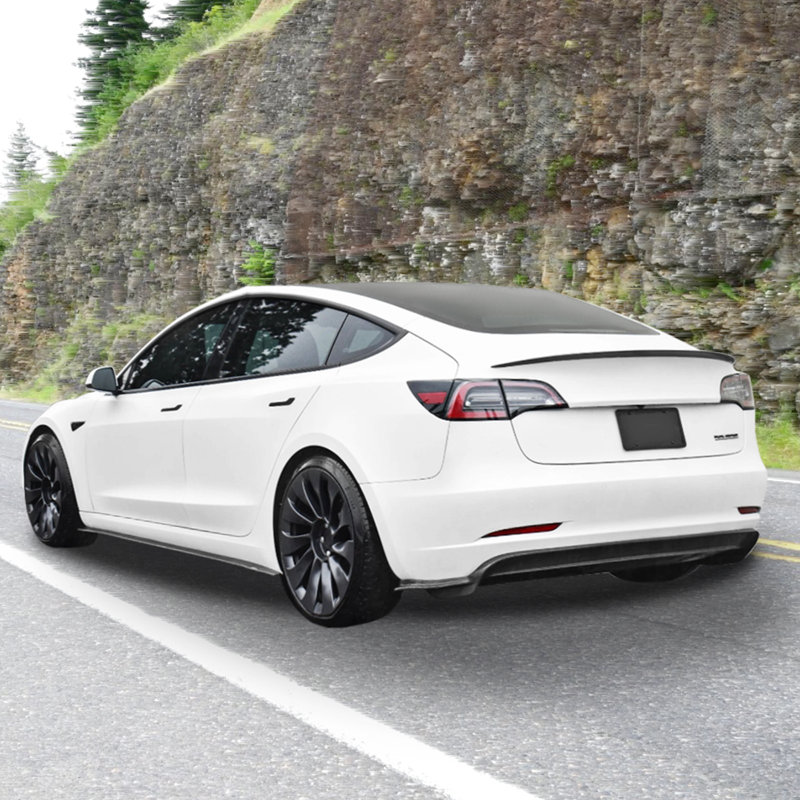 GT Wing Car Spoiler, 48.2 Inch Spoiler, Compatible With Tesla Model 3, High Strength ABS Material, Baking Paint, Car Rear Spoiler Wing, Racing Spoilers For Cars, Matte Black