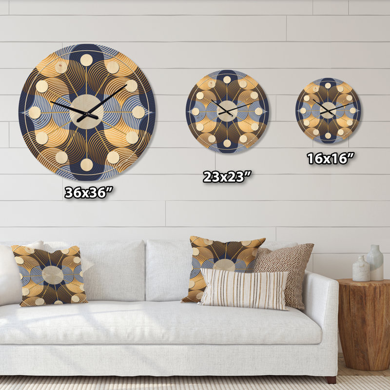 Horloge murale rétro Mid-Century, Moyen
