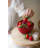  Ceramic Strawberry Serving Bowl Decorative Tabletop Decor Accent Red and Green Glazed Finish