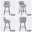 Swivel Counter Stool with Metal Frame-1836565646