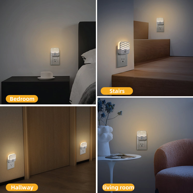 Ensemble de 3 lumières de nuit à détecteur de mouvement