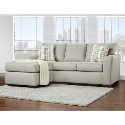84" Wide Cotton Reversible Sofa & Chaise