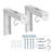 Mount-It! Projector Screen Wall Mount L-Brackets, Wall Hanging Bracket For Home Projector & Screens