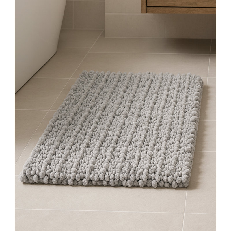 Tapis pour salle de bain 36 po x 24 po, Gris