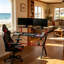 Modern Office Desk,Computer Desk,Gaming Desk with Double Desktop(Only Desk)