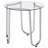 Chrome Round Glass Top End Side Table
