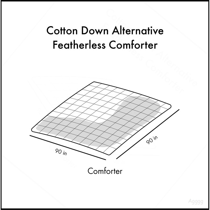 Full/Queen Cotton Down Alternative Featherless Comforter